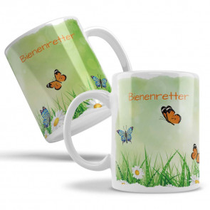 Keramiktasse "Bienenretter"