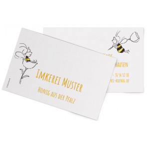Visitenkarten "Bienenpause"