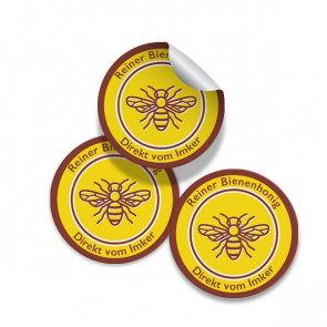 Runde Zusatzetiketten "Berufsimker" Ø 25 mm 