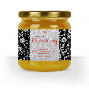 Honigetiketten "Black & White"