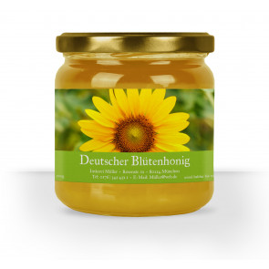 Honigglas-Etiketten "Sunpower" hellgrün