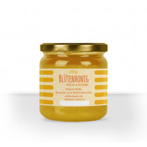 Honigglasetikett "Yellow Love"