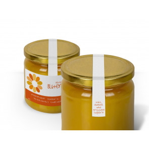 Siegeletiketten "Flowerpower" orange