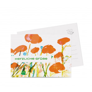 Grußkarten "OrangeMood" grün