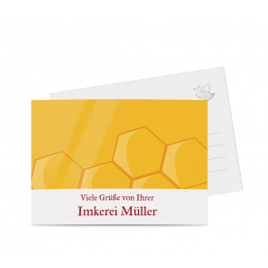 Grußkarte "Siegelhonig" rot
