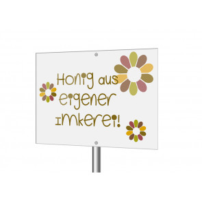 Aluverbundschild "Flowwerpower"