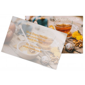 Visitenkarten "GoldenHoney" orange