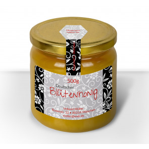 Gewährverschlussetikett "Black & White"