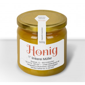 Gewährverschluss "Honigzauber" auf Glas