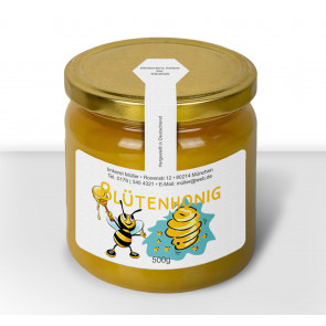 Gewährverschluss "Biene Maja" auf Glas