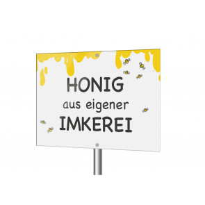 Aluverbundschild Frischer Honig
