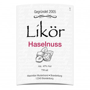 Große Flaschenetiketten "Glorious Spirits"