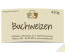 Etikett-Design "Buchenweizen" auf Leinenstrukturpapier