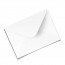 Briefumschlag, Weiß, gummeriert