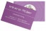 Visitenkarte "Bienenblüte" lila