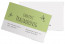 Visitenkarten "Blütenhonig" hellgrün