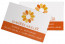 Visitenkarten "Flowerpower" orange