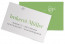 Visitenkarten "Honigzauber" grün