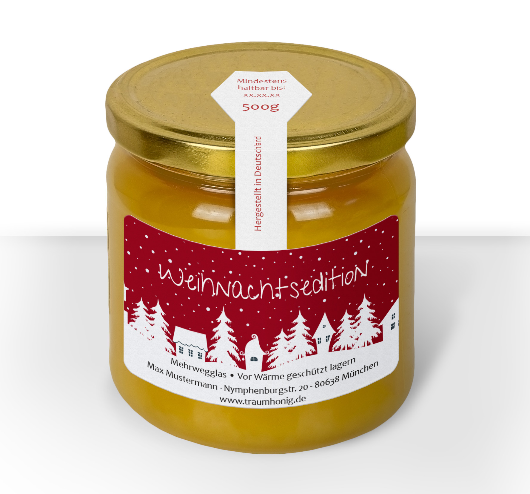 Weihnachtsetikett "Weihnachtsdorf"