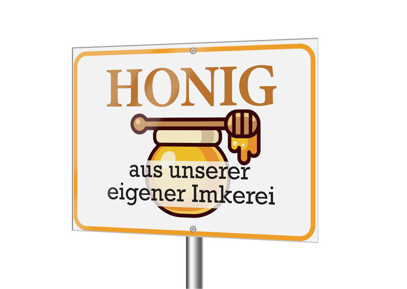 Werbeschilder von der TOPP-Druckwerkstatt