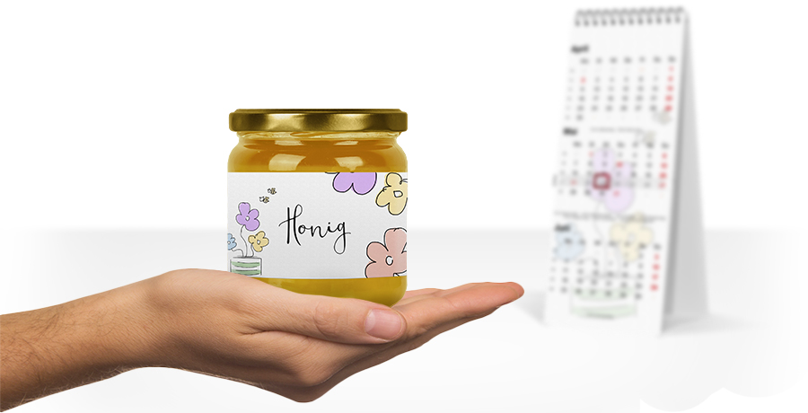 Honigglasetikett