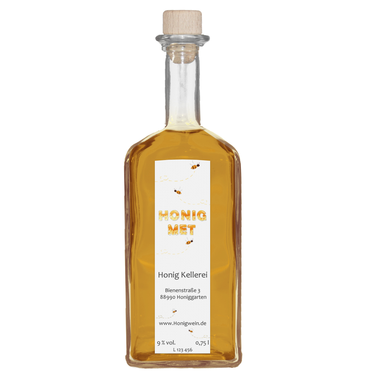 Flaschenetiketten Bienchen Flaschenetiketten Bienchen