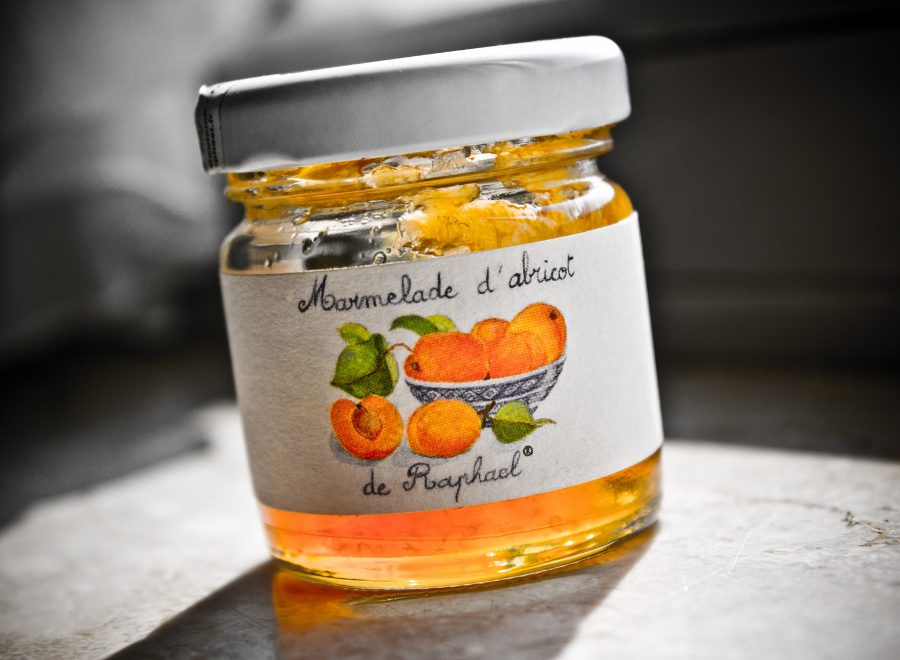 Etiketten für Aprikosenmarmelade Aprikosenmarmelade